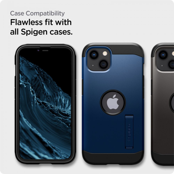 Folie sticla Spigen GLAS.tR Iphone 13 / Iphone 13 Pro / Iphone 14 / Iphone 16e 2 buc [4]