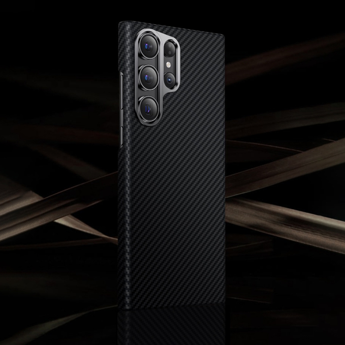 Husa aramida Samsung Galaxy S24 Ultra Techsuit - Aramid Fiber MagSafe Black [4]