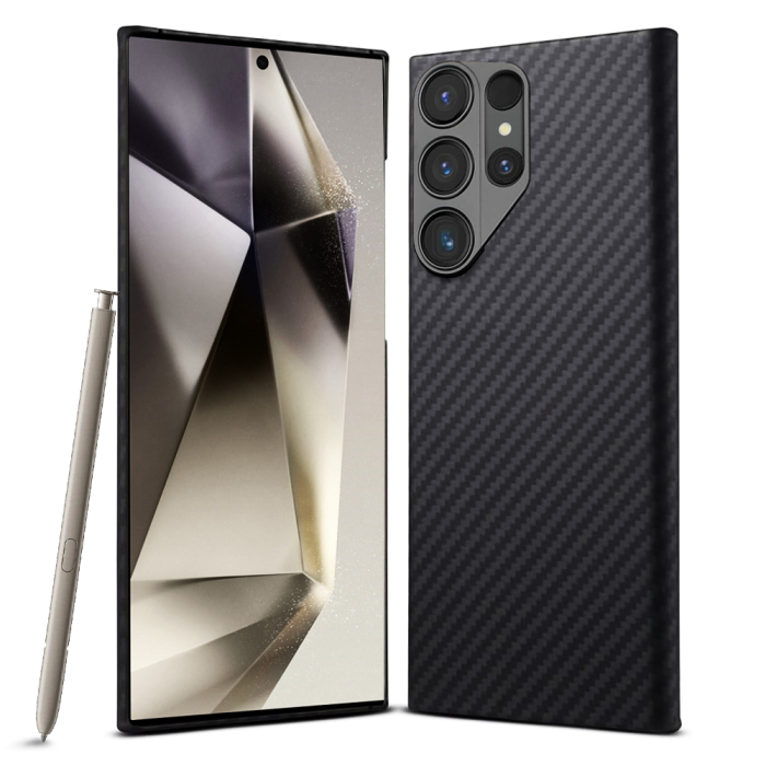 Husa aramida Samsung Galaxy S24 Ultra Techsuit - Aramid Fiber MagSafe Black [1]