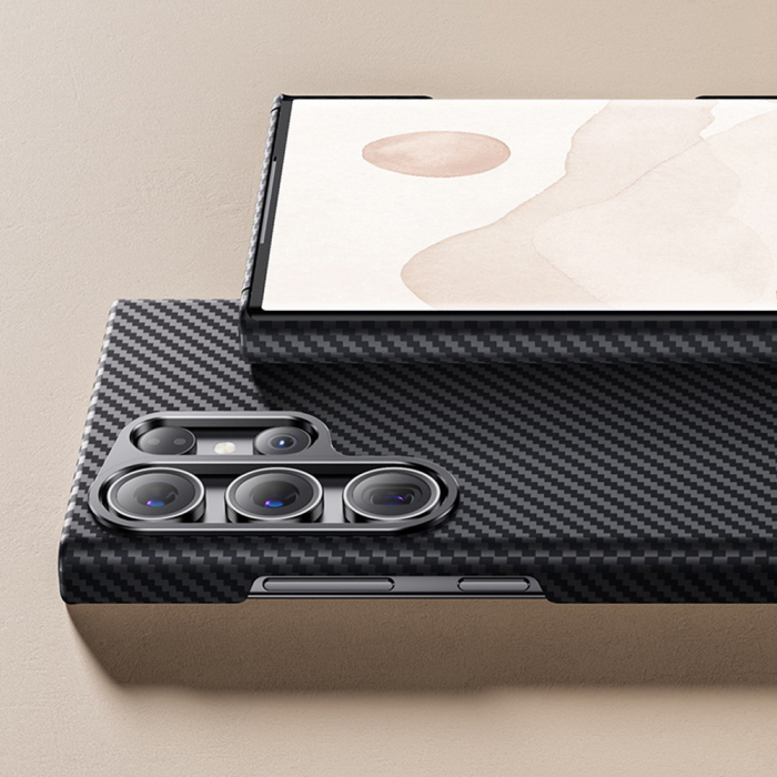 Husa aramida Samsung Galaxy S24 Ultra Techsuit - Aramid Fiber MagSafe Black [2]