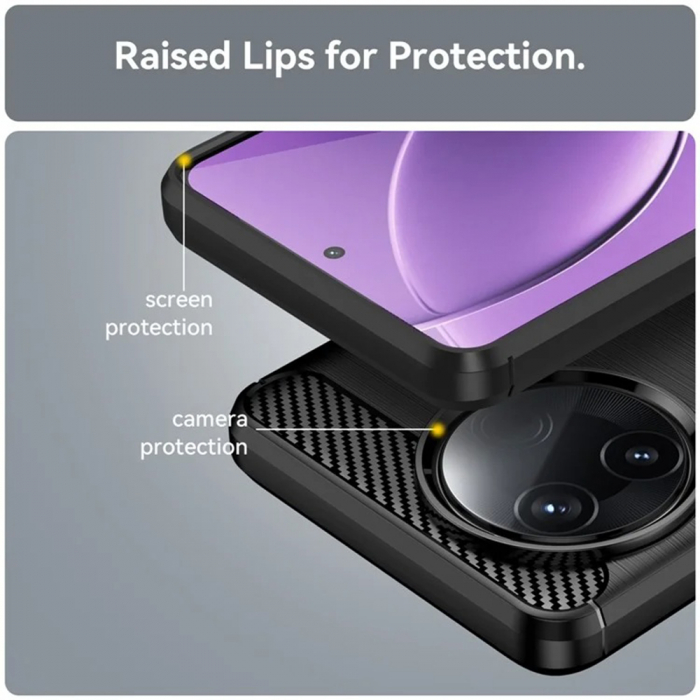 Husa carbon Silicone Xiaomi Poco F7 Pro [6]