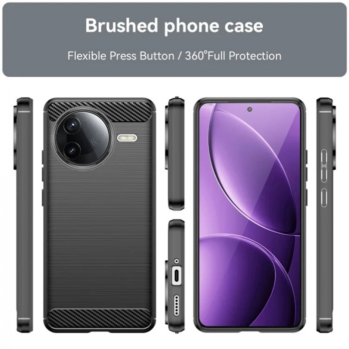 Husa carbon Silicone Xiaomi Poco F7 Pro [5]