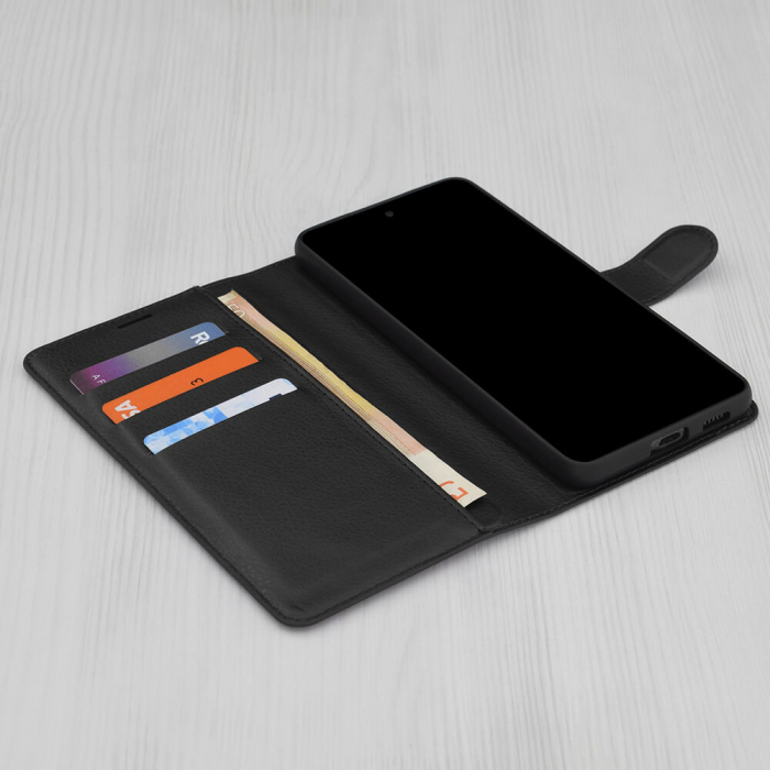 Husa carte Samsung Galaxy S24 FE Techsuit Leather folio negru [3]