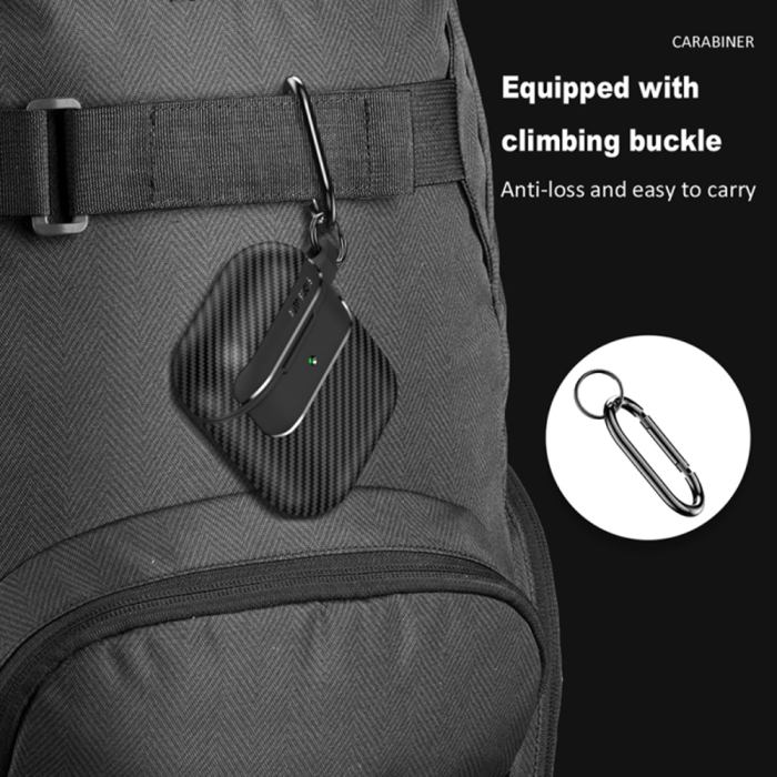 Husa casti AirPods 1 / 2 Techsuit - CarbonFiber Black [6]