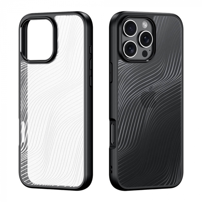 Husa iPhone 16 Pro Transparenta cu margini negre Duxducis Aimo [2]