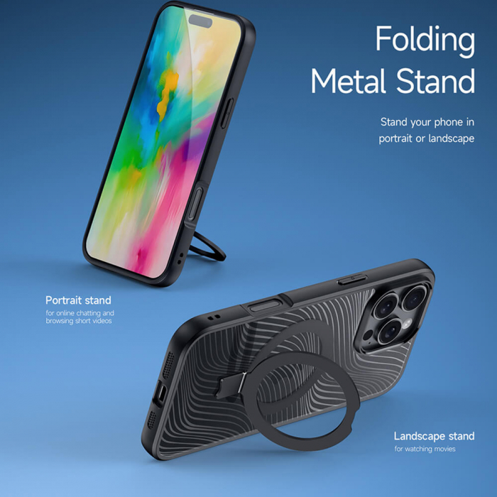 Husa Duxducis Aimo Magsafe Iphone 16 Pro Max stand [4]