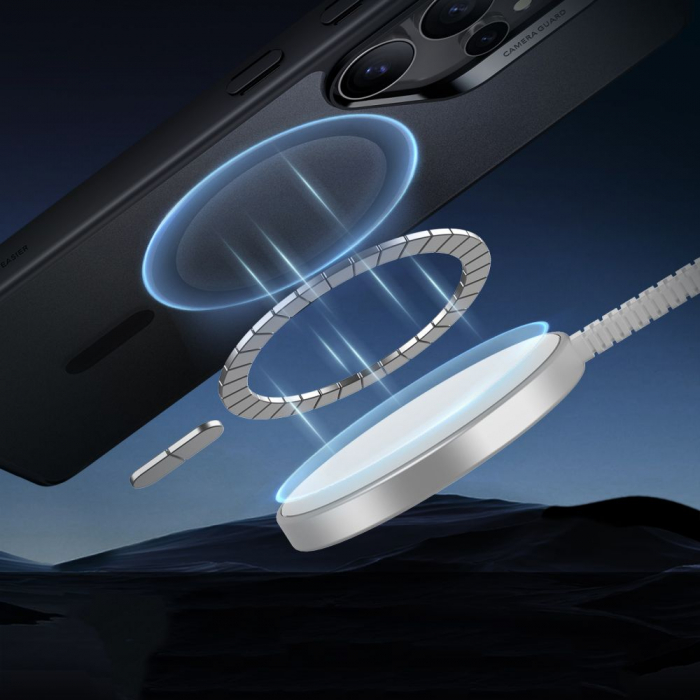 Husa Samsung Galaxy S25 Ultra ESR HaloLock MagSafe frosted negru [2]