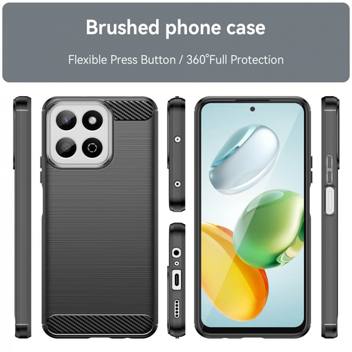 Husa Honor 200 Smart Techsuit Carbon Silicone [4]