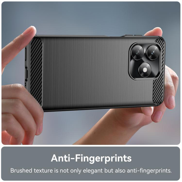 Husa Honor X5c Plus Techsuit - Carbon Silicone Black [3]