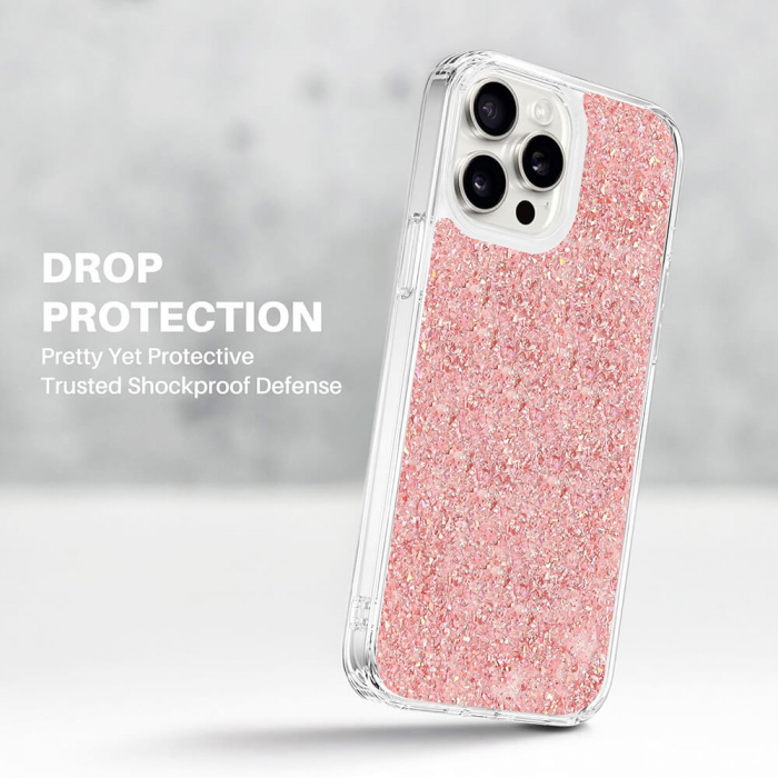 Husa Iphone 13 Pro Techsuit Sparkly Glitter magsafe magenta [3]