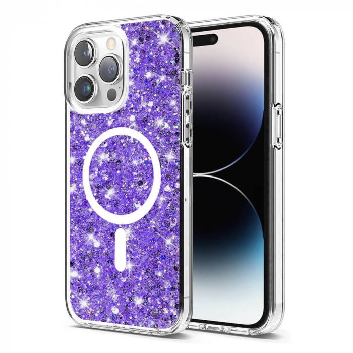Husa Iphone 14 Pro Max Techsuit Sparkly Glitter magsafe mov [1]