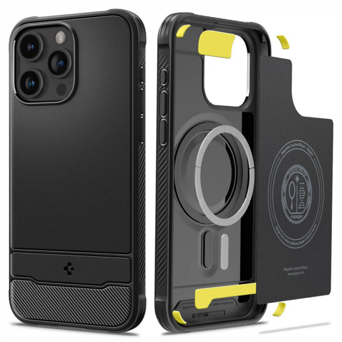 Husa Iphone 15 Pro Spigen Rugged armor magsafe [7]