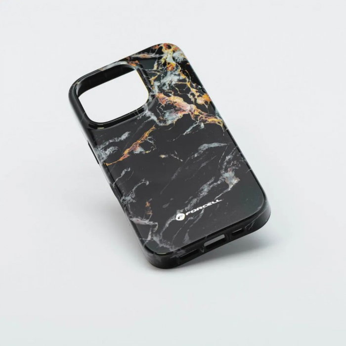 Husa Iphone 16 Pro Forcell F-Protect Mirage marmura negru [2]