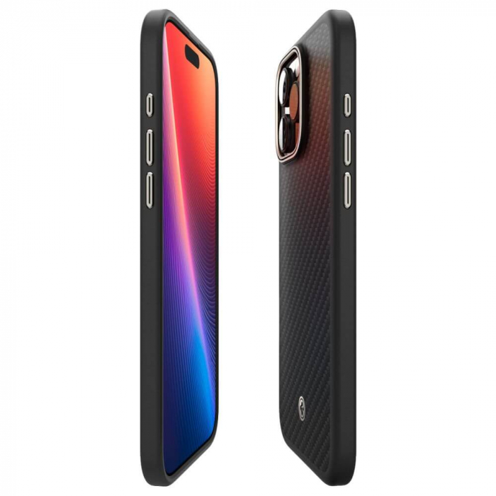 Husa Iphone 16 Pro Spigen Enzo Aramid magsafe negru [5]