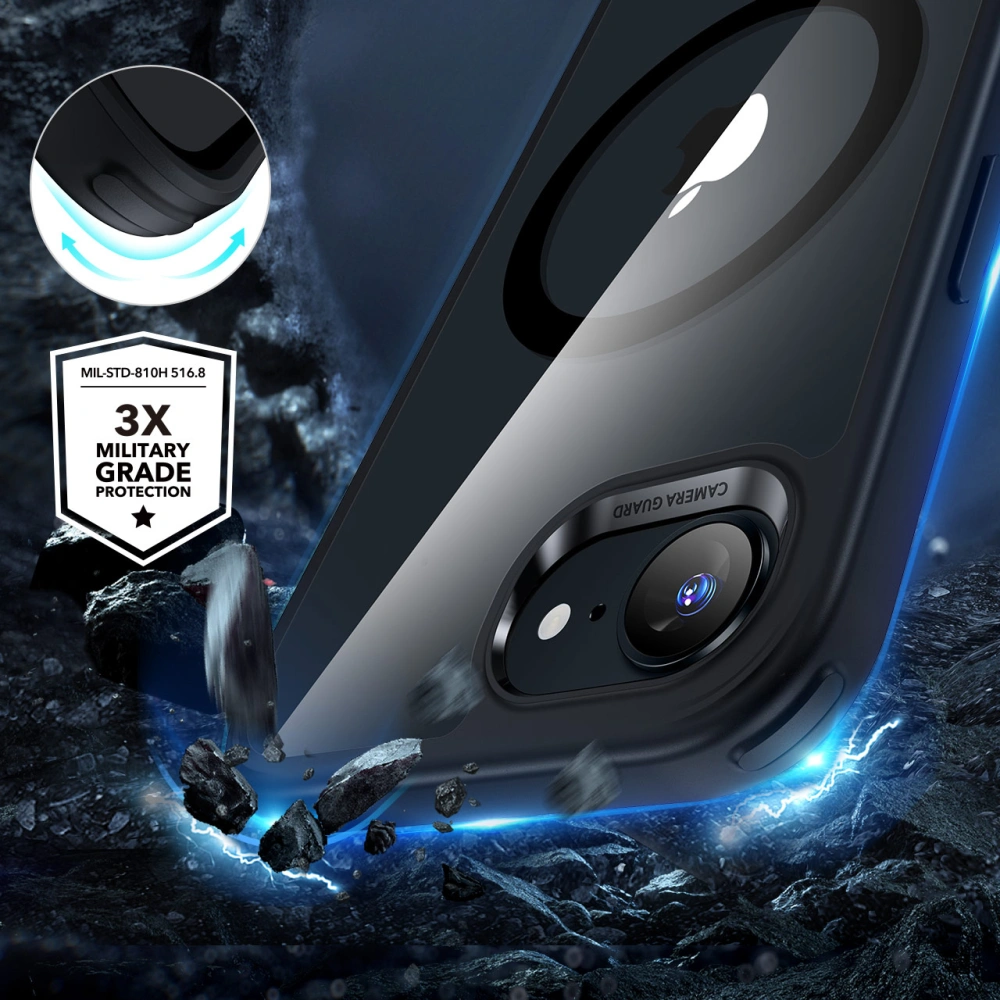 Husa Iphone 16e ESR Halolock magsafe mat negru [2]