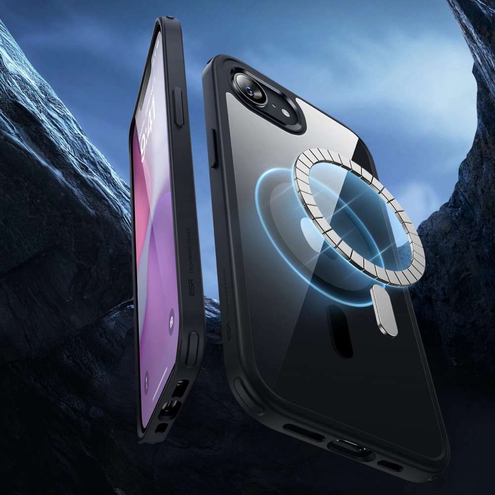 Husa Iphone 16e ESR Halolock magsafe mat negru [3]