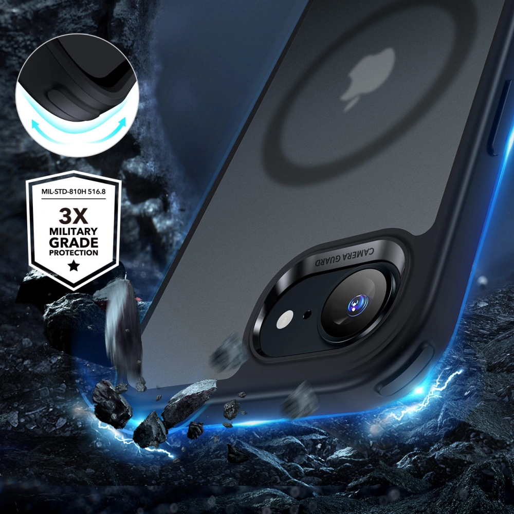 Husa Iphone 16e ESR Halolock magsafe mat negru [4]