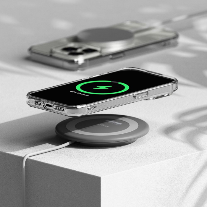 Husa Ringke Fusion IPhone 15 Pro transparent magsafe mata [4]