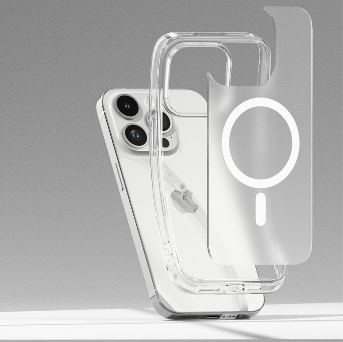 Husa Ringke Fusion IPhone 15 Pro transparent magsafe mata [6]