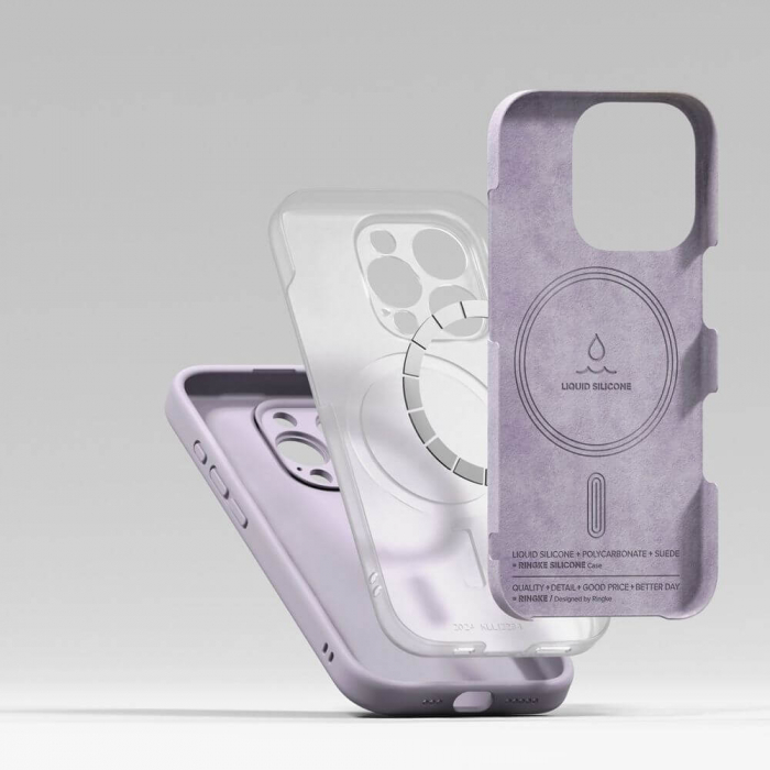 Husa Ringke Silicone Iphone 16 Pro mov magsafe [5]