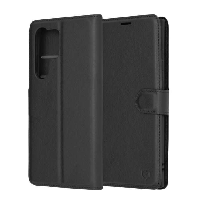 Husa carte Samsung Galaxy S23 Ultra Techsuit Leather folio negru [2]