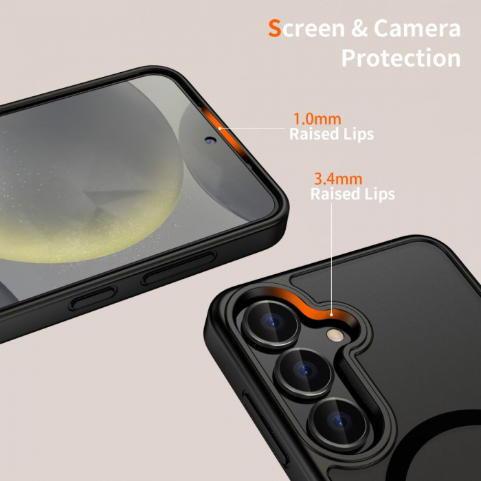 Husa Samsung Galaxy S25 Plus Tech-Protect MagMat Magsafe negru mat [2]