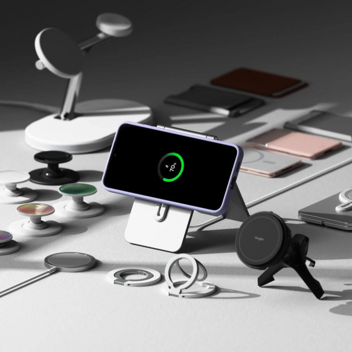 Husa Samsung Galaxy S25 Ringke Silicone mov magsafe [3]