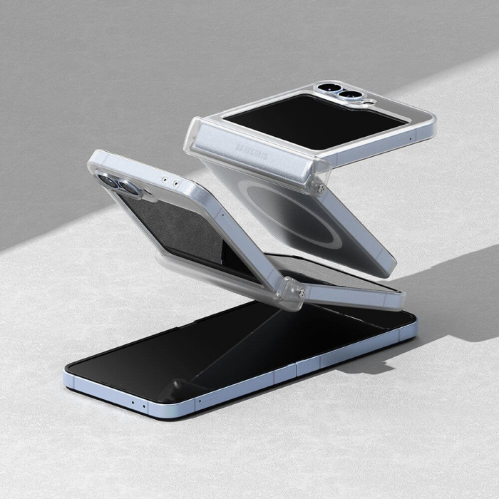 Husa Samsung Galaxy Z Flip 6 Ringke Slim Hinge magsafe transparent mat [6]