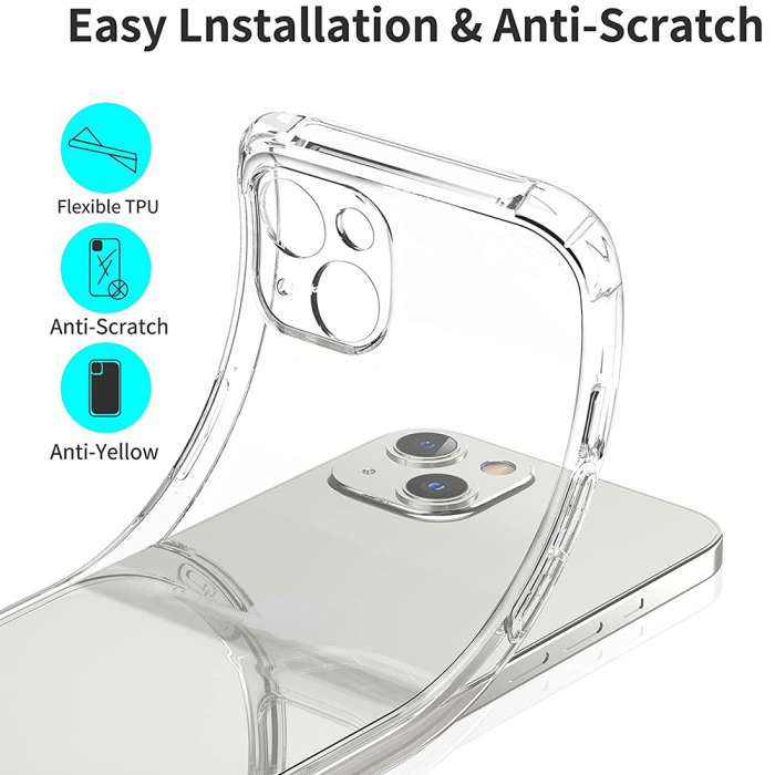Husa Shockproof clear silicone Techsuit Iphone 16 Pro Max [3]