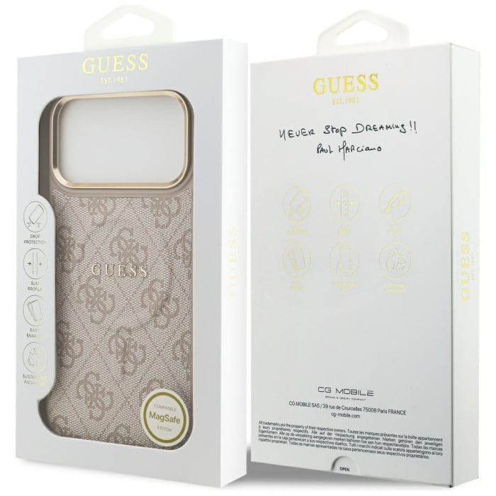 Husa silicon Guess - Hardcase 4G Classic MagSafe (GUHMP17LP4MSEGCP) - iPhone 17 Pro - Pink [3]