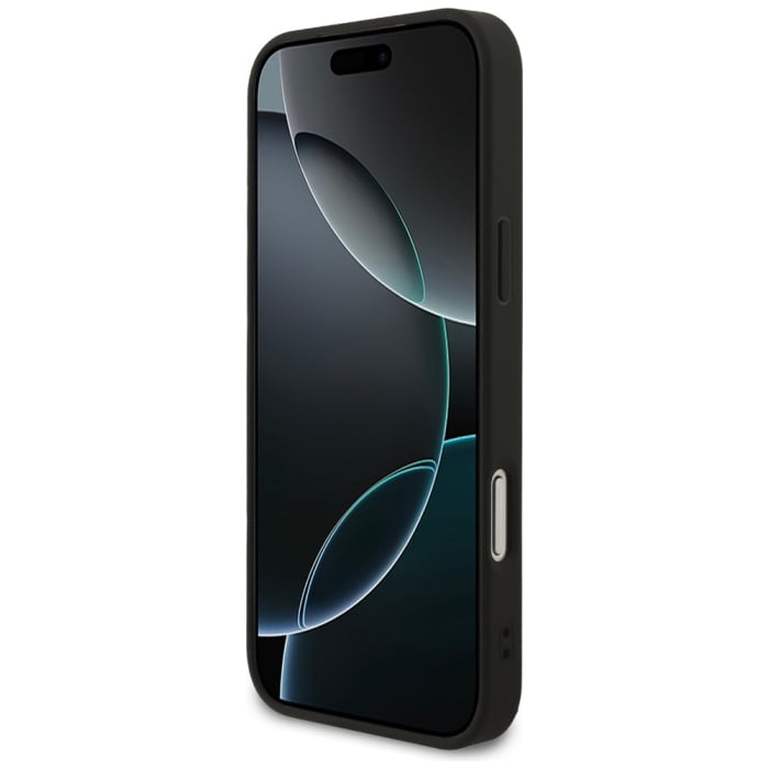 Husa silicon Guess iPhone 17 Pro Max - 4G Ring Classic Logo MagSafe (GUHMP17XG4GFRK) Black [4]