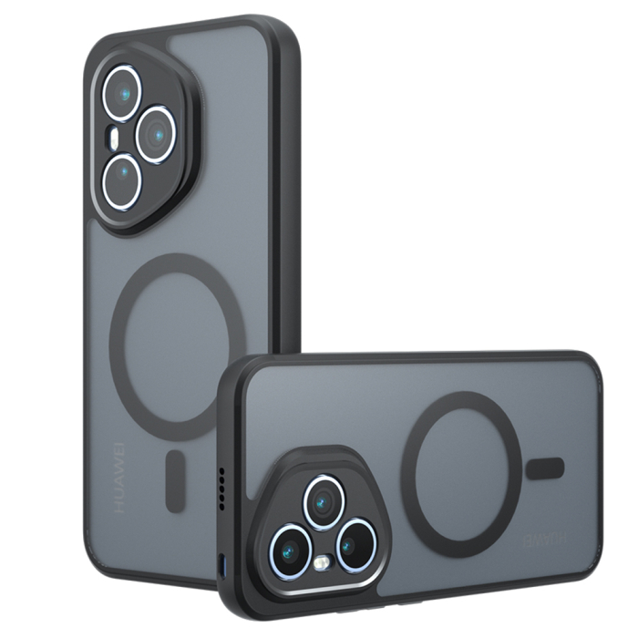 Husa silicon Honor 400 Pro Techsuit - PureFrost MagSafe  Frosted Black [2]