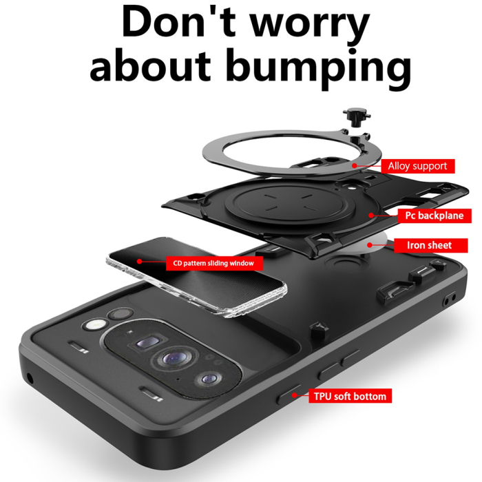 Husa silicon Honor Magic7 Lite / X9c Techsuit - CamGuard Pro - Black [3]