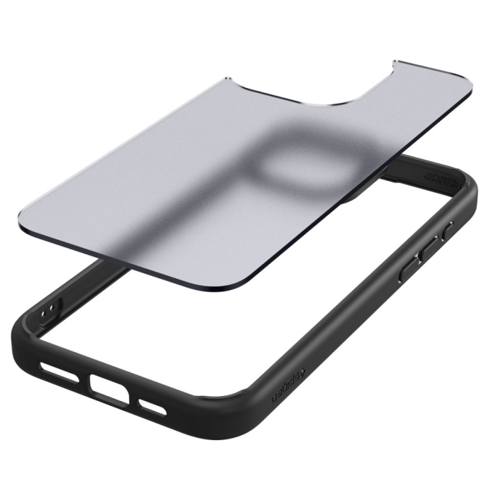 Husa silicon iPhone 15 Pro Spigen - Ultra Hybrid Frost Black [3]