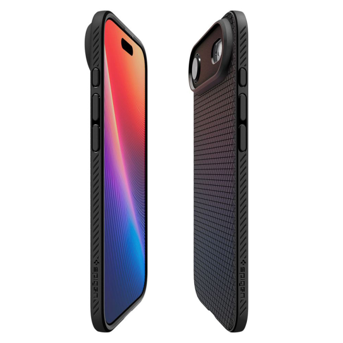 Husa silicon iPhone 17 Air Spigen - Liquid Air Matte Black [2]