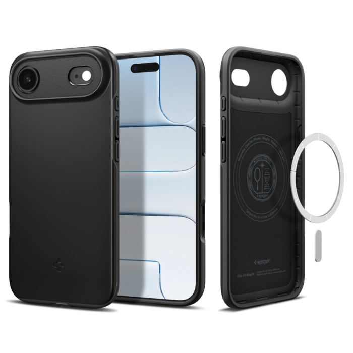 Husa silicon iPhone 17 Air Spigen - Thin Fit MagSafe Black [7]
