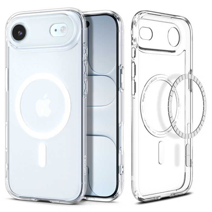 Husa silicon iPhone 17 Air Spigen - Ultra Hybrid MagSafe Clear/White [7]