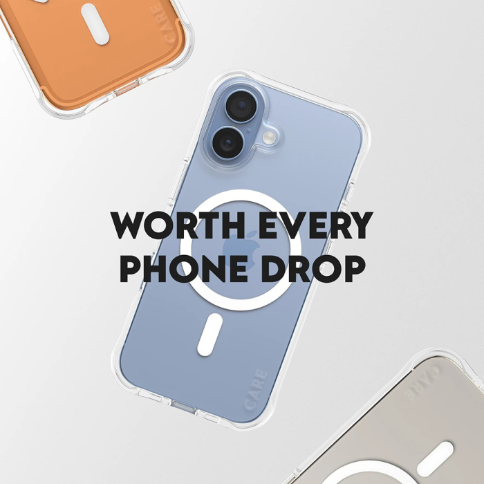 Husa silicon iPhone 17 PanzerGlass - CARE Fashionable Case w. White MagSafe Transparent [4]