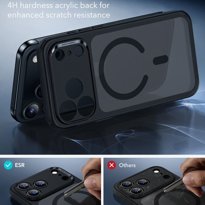 Husa silicon iPhone 17 Pro Max ESR - Classic Hybrid HaloLock Frosted Black [3]