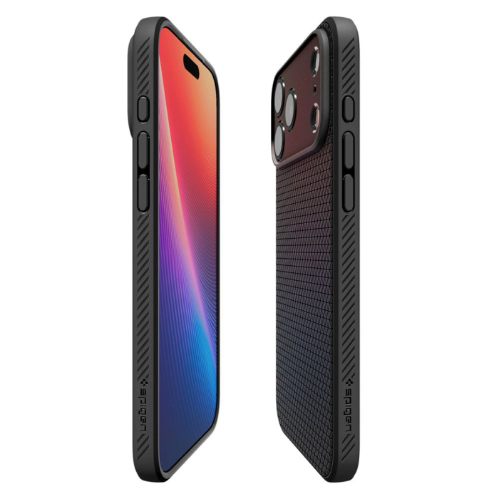 Husa silicon iPhone 17 Pro Max Spigen - Liquid Air Matte Black [2]