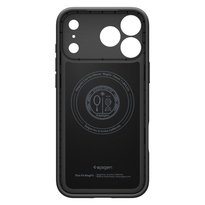 Husa silicon iPhone 17 Pro Max  Spigen - Thin Fit MagSafe Black [4]