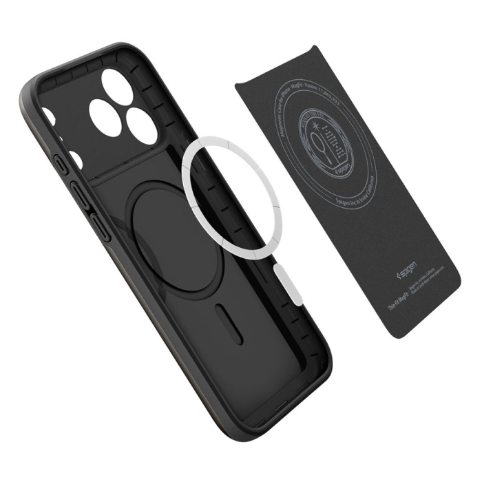 Husa silicon iPhone 17 Pro Max  Spigen - Thin Fit MagSafe Black [5]