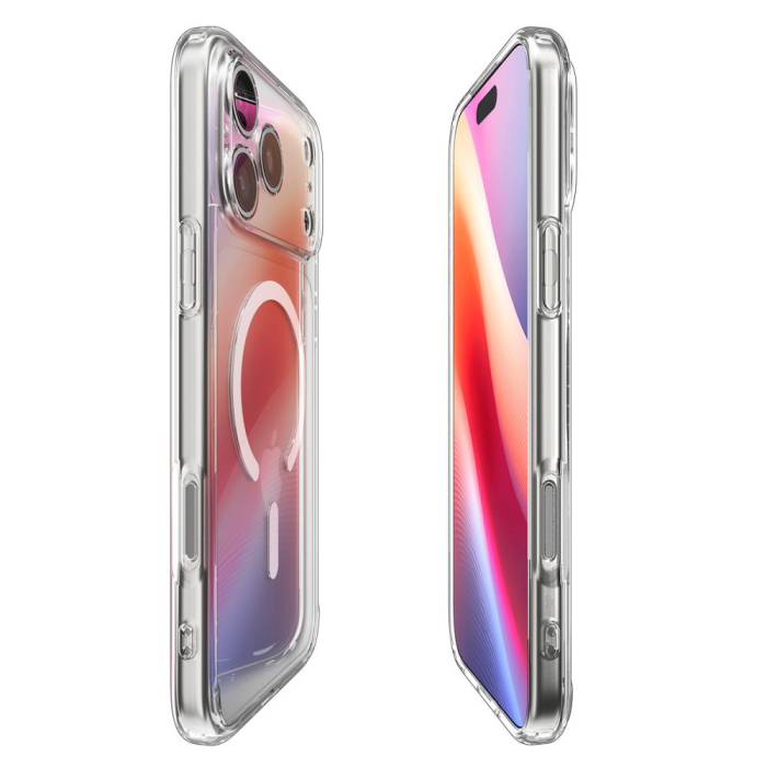 Husa silicon iPhone 17 Pro Max Spigen - Ultra Hybrid MagSafe Clear/White [5]