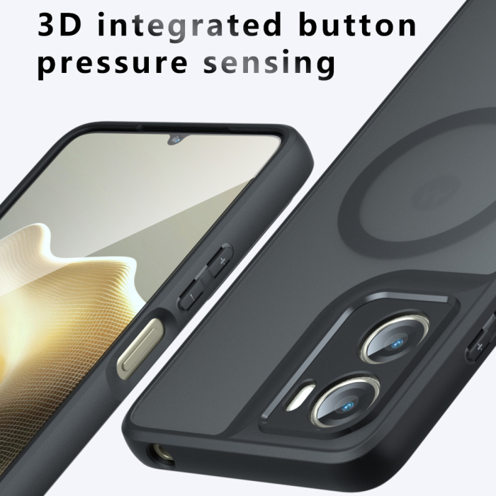 Husa silicon Motorola Moto G06  Techsuit - PureFrost MagSafe Frosted Black [5]