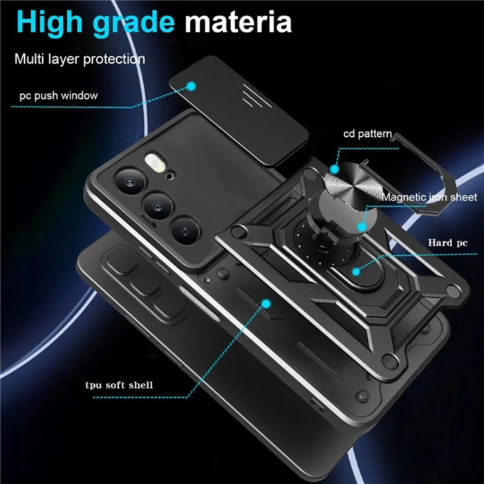 Husa silicon Realme C75 / Realme 14x Techsuit - CamShield Series Black [4]