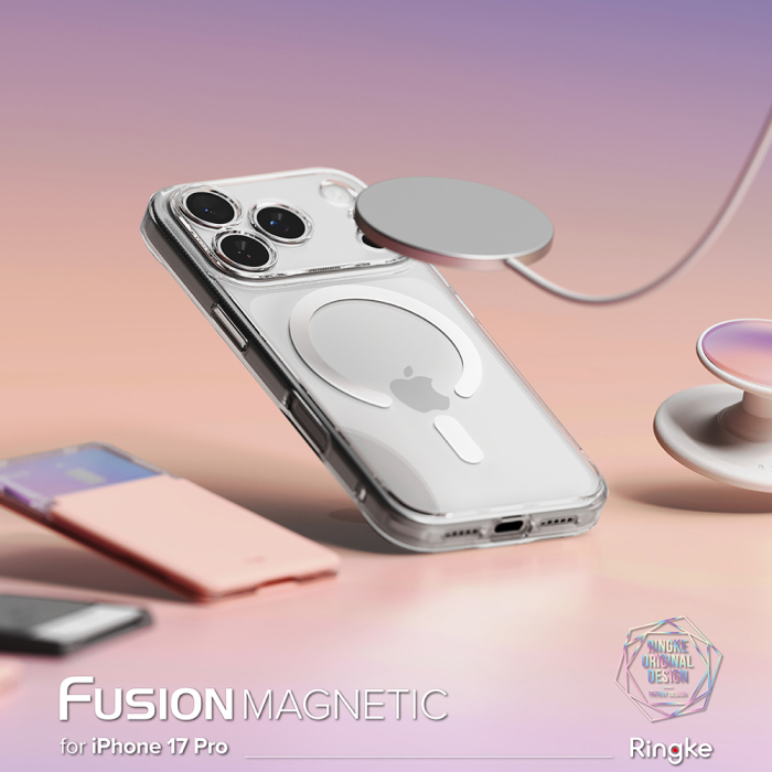 Husa silicon Ringke - Fusion MagSafe - iPhone 17 Pro - Clear [2]