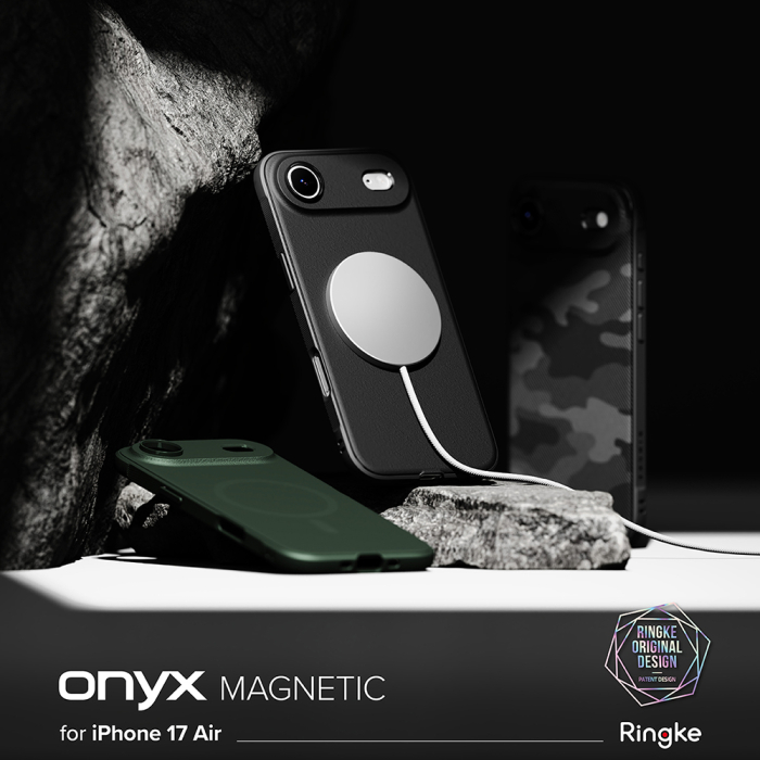 Husa silicon  Ringke - Onyx MagSafe - iPhone 17 Air - Camo Black [3]