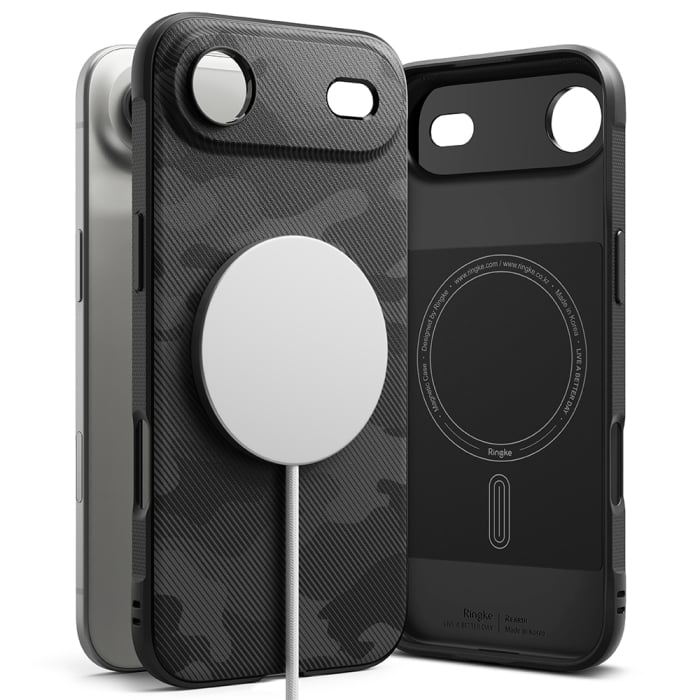Husa silicon  Ringke - Onyx MagSafe - iPhone 17 Air - Camo Black [6]