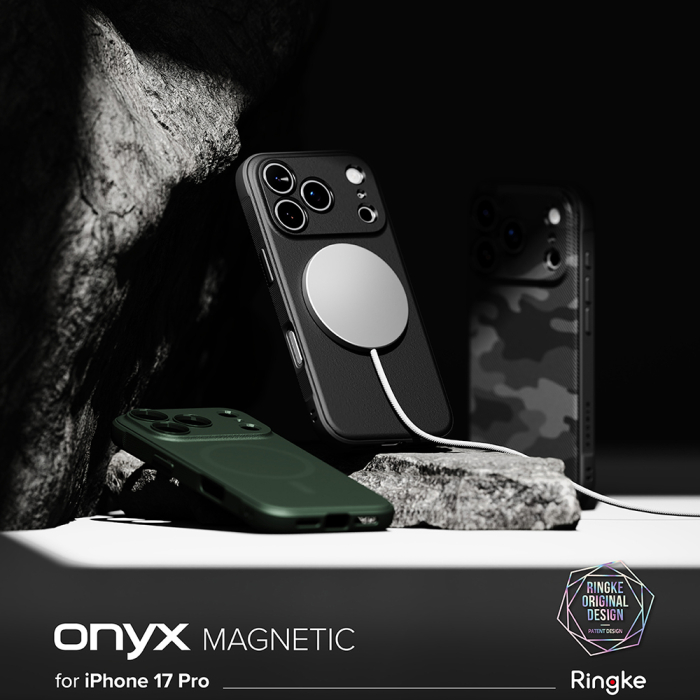 Husa silicon Ringke - Onyx MagSafe - iPhone 17 Pro Max - Black [3]
