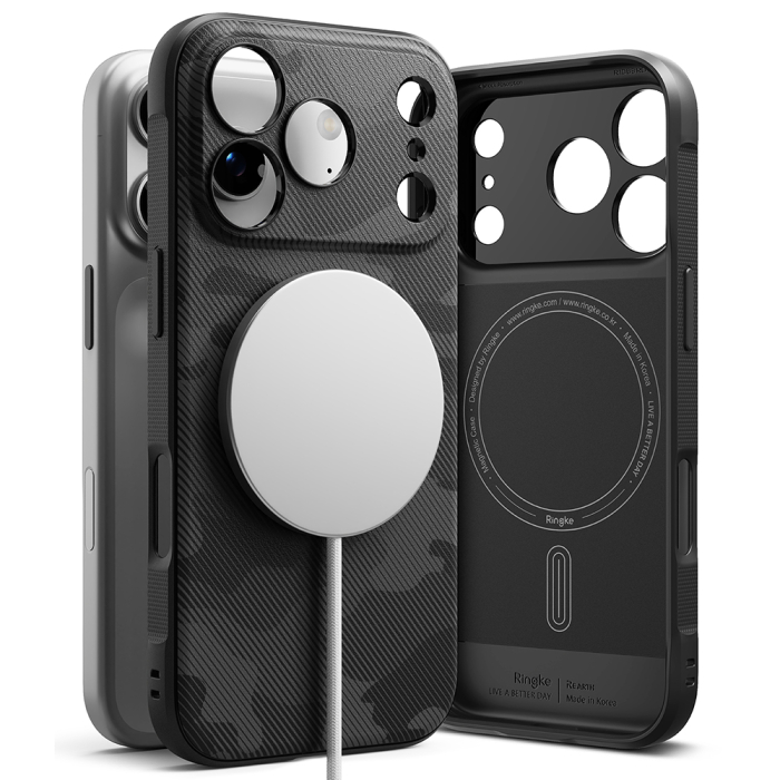 Husa silicon Ringke - Onyx MagSafe - iPhone 17 Pro Max - Camo Black [4]